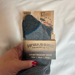 Hiwassee Trading Co Merino Wool Socks - NWT - gray - hike/hunt/work - Size Large